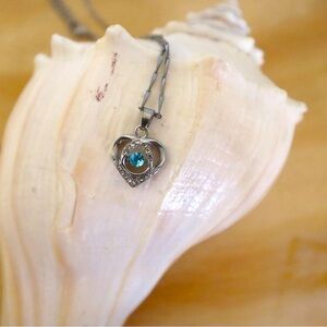 Heart Shape Necklace Pendant with Crystal for‎ Women’s